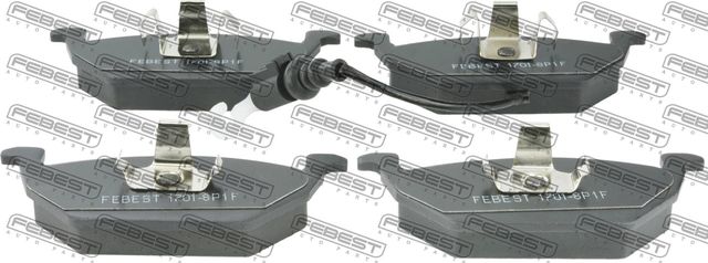 Тормозные колодки Febest. Артикул 1701-8P1F