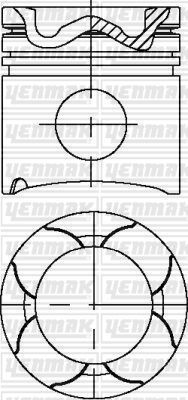 Поршень Yenmak для MAN Lion's Coach 2000-2026. Артикул 31-03578-000