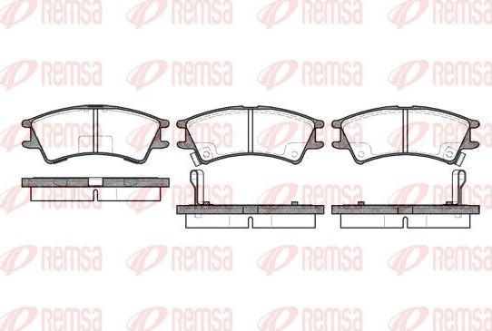 Тормозные колодки Remsa. Артикул 0675.02