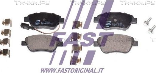 Тормозные колодки Fast передние для Fiat Punto III Punto 2012-2018. Артикул FT29124