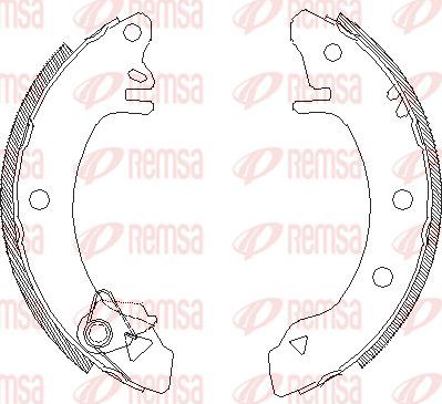 Тормозные колодки Remsa. Артикул 4100.00