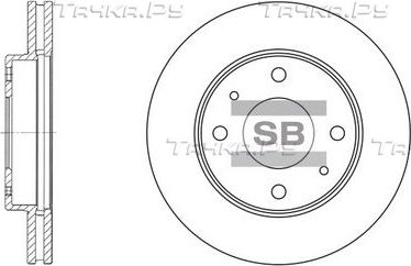Тормозной диск Sangsin Hi-Q передний для Hyundai Sonata IV (EF) 1998-2001. Артикул SD1043