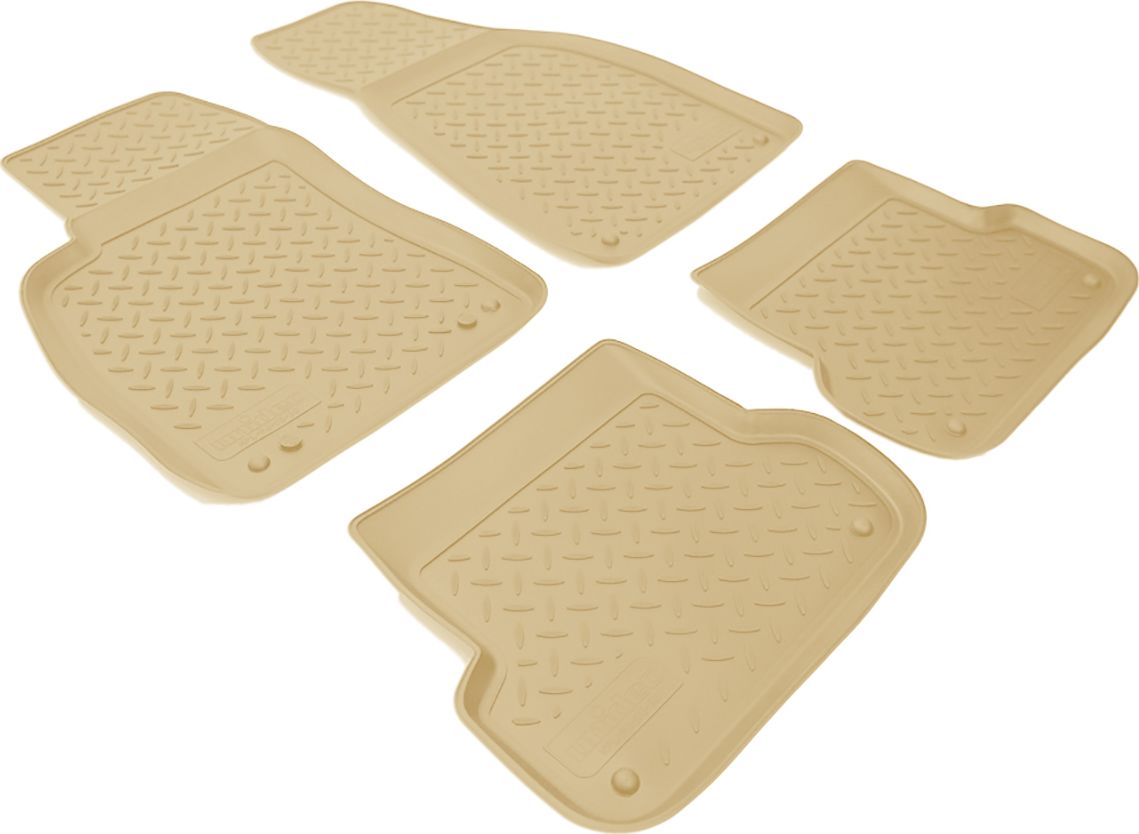 Коврики Норпласт для салона Audi A4 B6, B7 8E 2001-2007 Бежевые. Артикул NPL-Po-05-30Beige