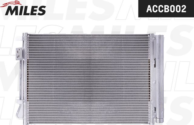 Радиатор кондиционера (конденсатор) Miles для Hyundai Solaris I 2010-2017. Артикул ACCB002