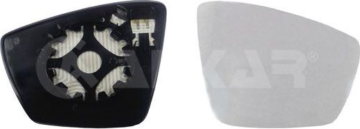 Зеркальное стекло бокового зеркала Alkar правое для Skoda Karoq I 2017-2026. Артикул 6432693