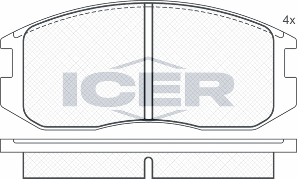 Тормозные колодки Icer. Артикул 180875