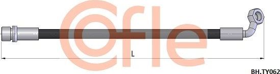 Тормозной шланг Cofle. Артикул 92.BH.TY062