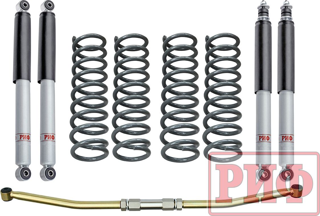 Лифт-комплект РИФ лайт для Suzuki Jimny IV 2018-2026, лифт 50 мм. Артикул RIF-JIM19-B