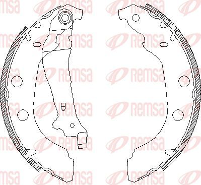 Тормозные колодки Remsa. Артикул 4092.00