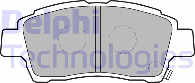 Тормозные колодки Delphi (Low-Metallic). Артикул LP1414