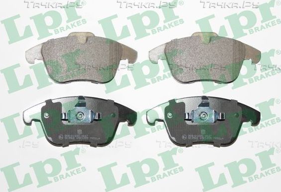 Тормозные колодки LPR передние для Volvo V70 III 2007-2016. Артикул 05P1255