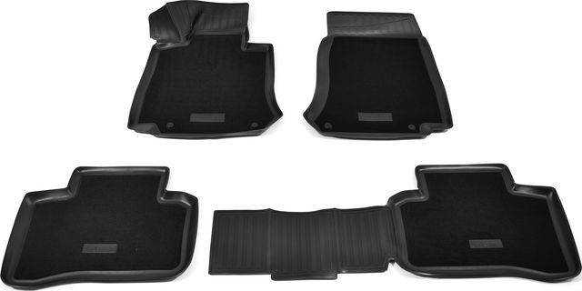 Коврики комбинированные 3D Норпласт для салона Mercedes-Benz GLC-Класс X253 2015-2026. Артикул NPA11-C56-525-CM