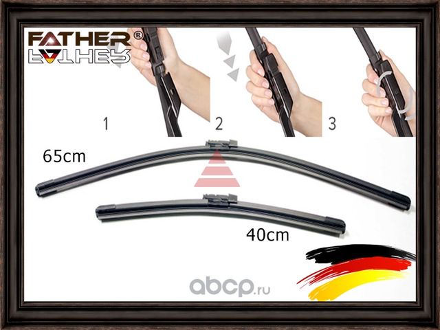 Комплект щеток стеклоочистителя (Father). Артикул F1291R99