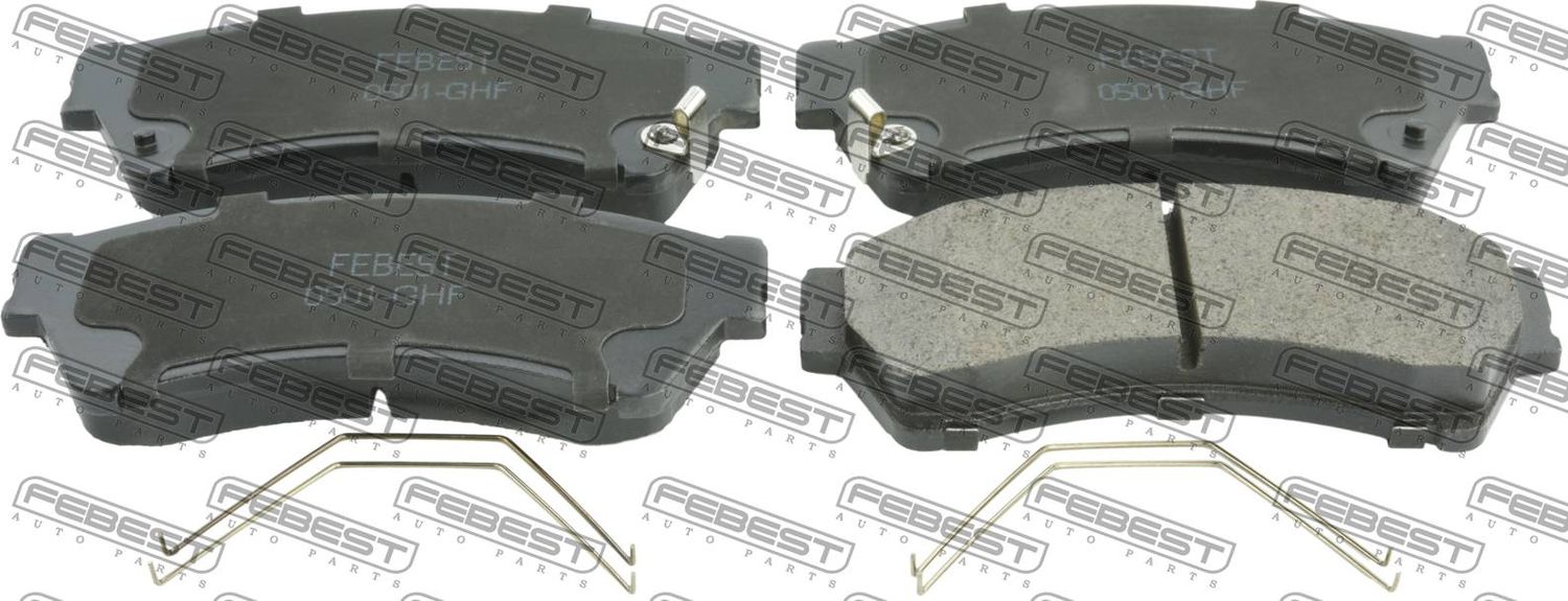 Тормозные колодки Febest. Артикул 0501-GHF