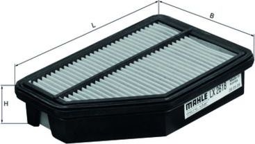 Воздушный фильтр Mahle. Артикул LX 2618