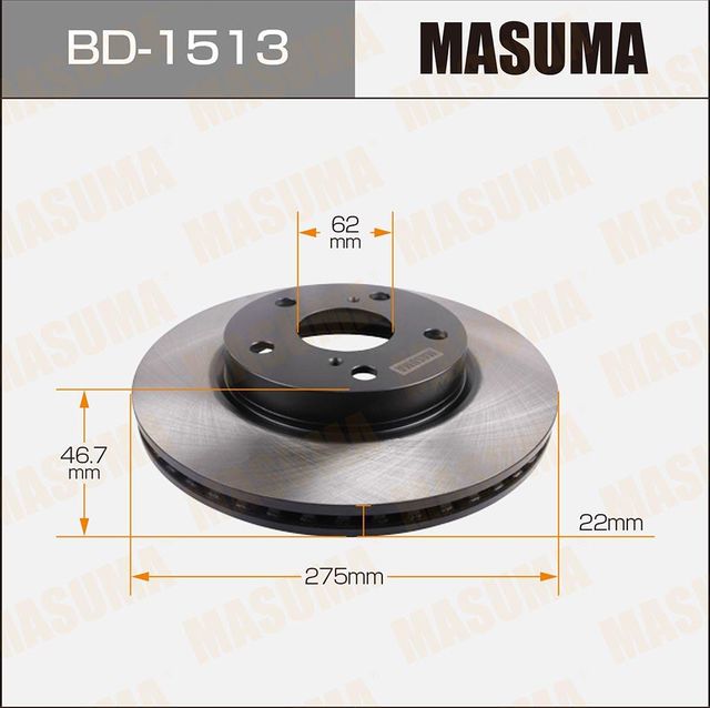 Тормозной диск Masuma. Артикул BD-1513