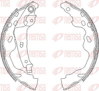 Тормозные колодки Remsa. Артикул 4187.00
