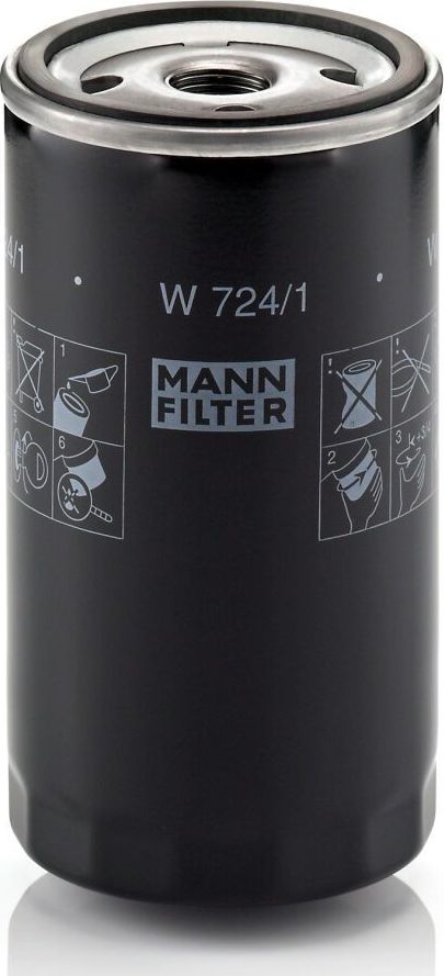 Масляный фильтр Mann-Filter. Артикул W 724/1