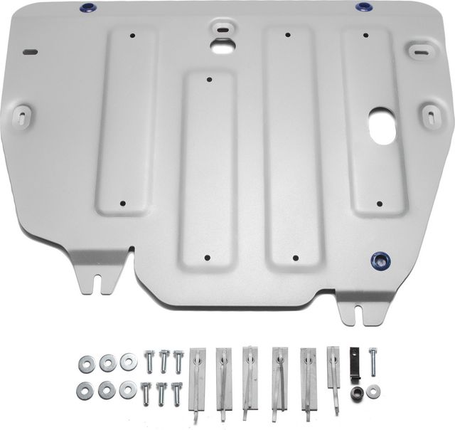 Защита алюминиевая Rival для картера и КПП Jaguar E-Pace АКПП 4WD 2017-2026. Артикул 333.3103.1