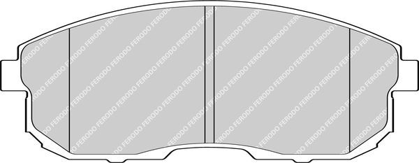 Тормозные колодки FERODO RACING DS2500 для Suzuki SX4 I (Classic) 2006-2015. Артикул FCP1430H