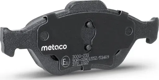 Колодки тормозные TOYOTA YARIS 1.0-1.4 06- перед. (Metaco). Артикул 3000233