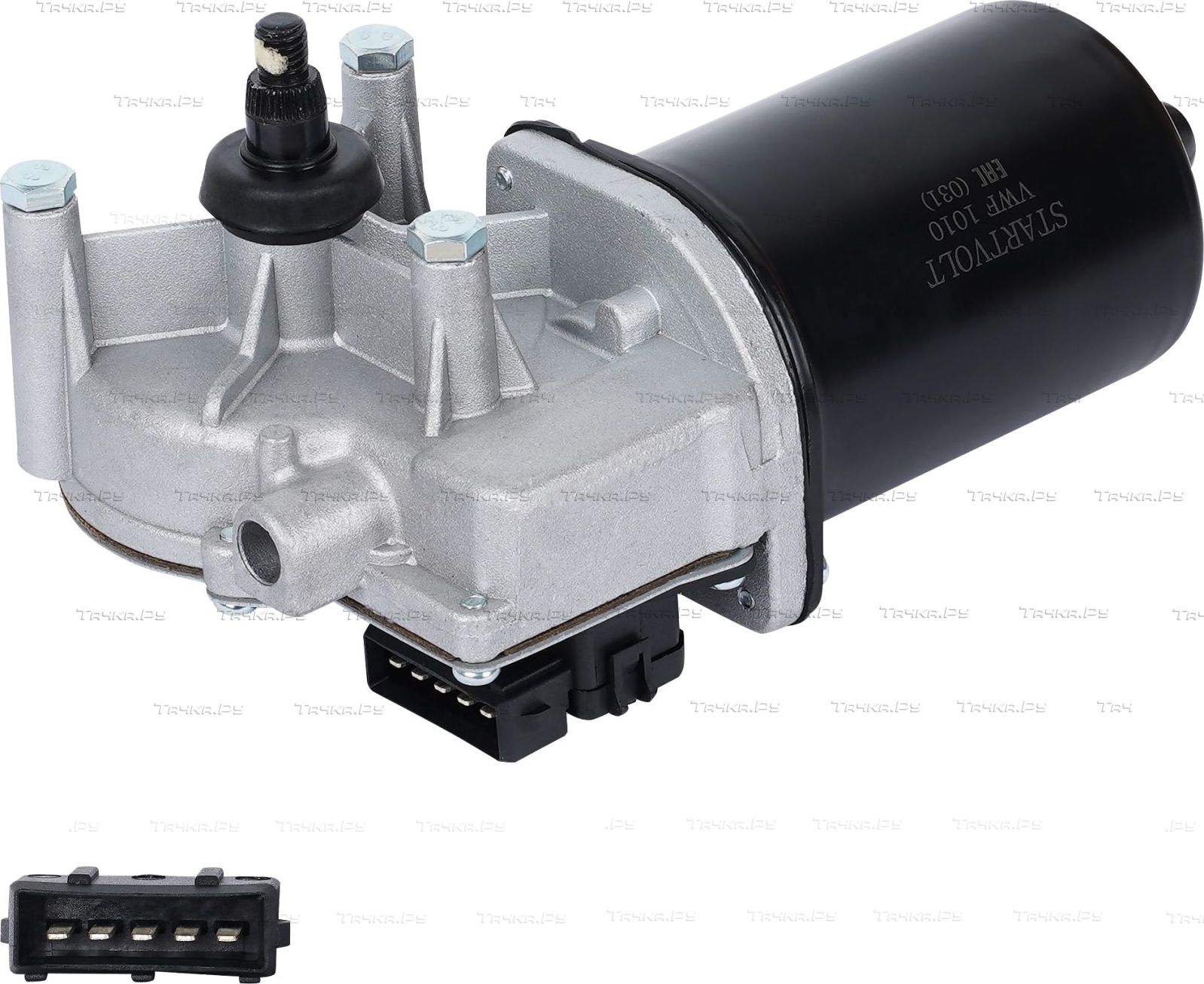 Мотор стеклоочистителя (моторчик дворников) StartVOLT передний для Ford Transit VI 2000-2006. Артикул VWF 1010