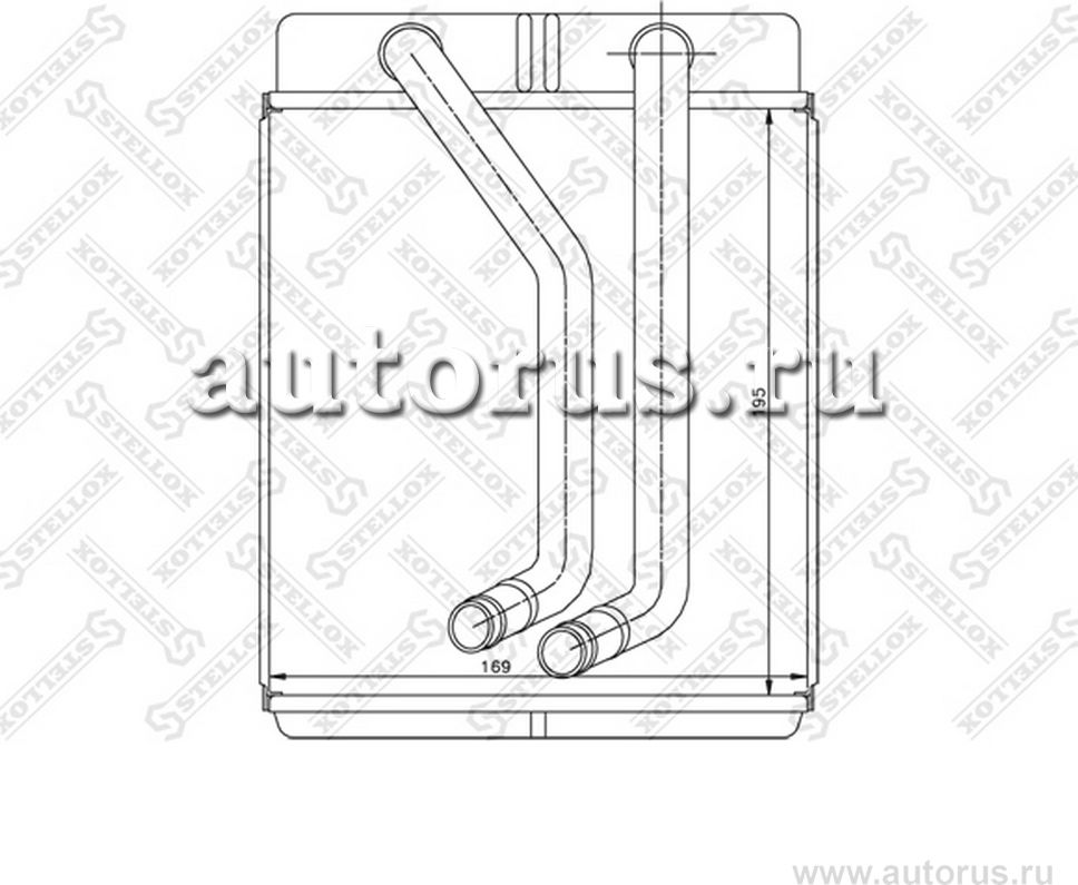 Радиатор отопителя (печки) Stellox. Артикул 10-35224-SX