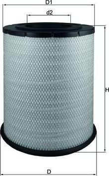 Воздушный фильтр Mahle-Knecht. Артикул LX 1587