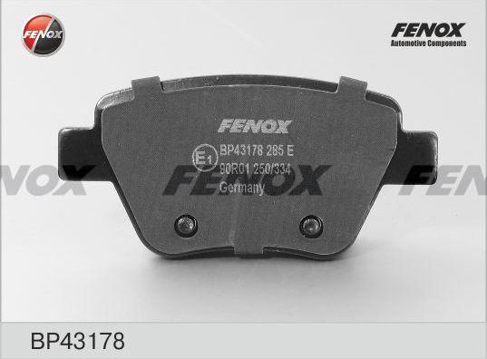Тормозные колодки Fenox. Артикул BP43178