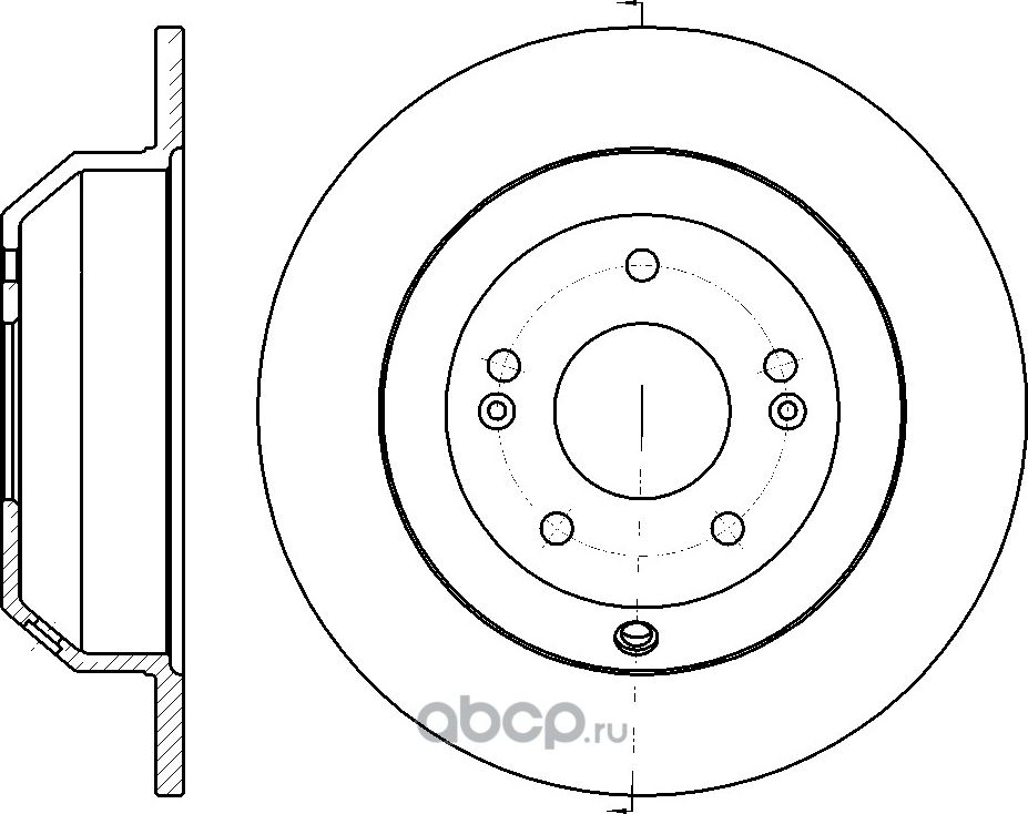 Диск тормозной (G-Brake). Артикул GR01911