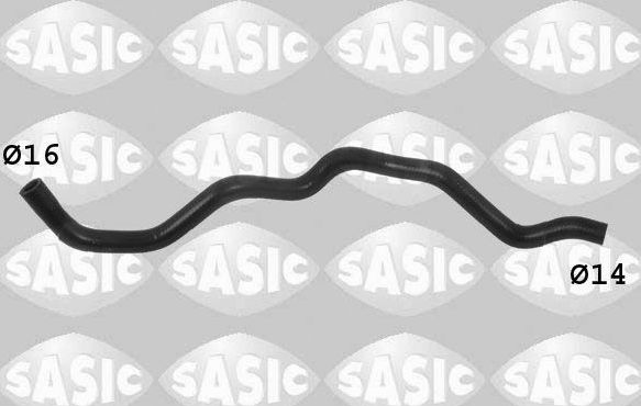Патрубок системы охлаждения (радиатора) Sasic правый для Peugeot 307 I 2000-2008. Артикул 3400015