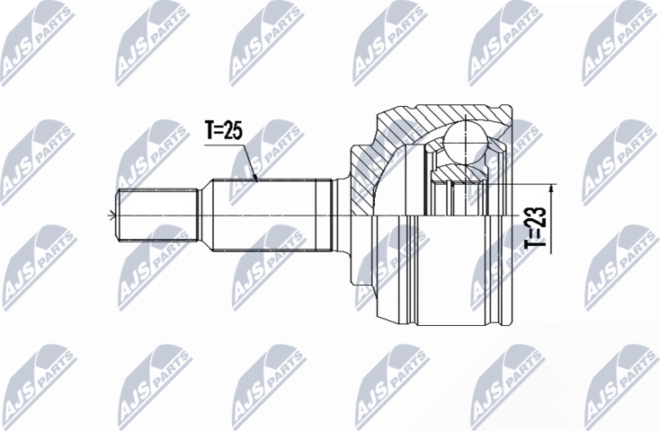 Шрус внутренний (граната) NTY. Артикул NPZ-RE-062