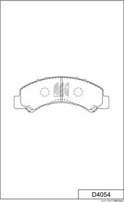Тормозные колодки MK Kashiyama. Артикул D4054