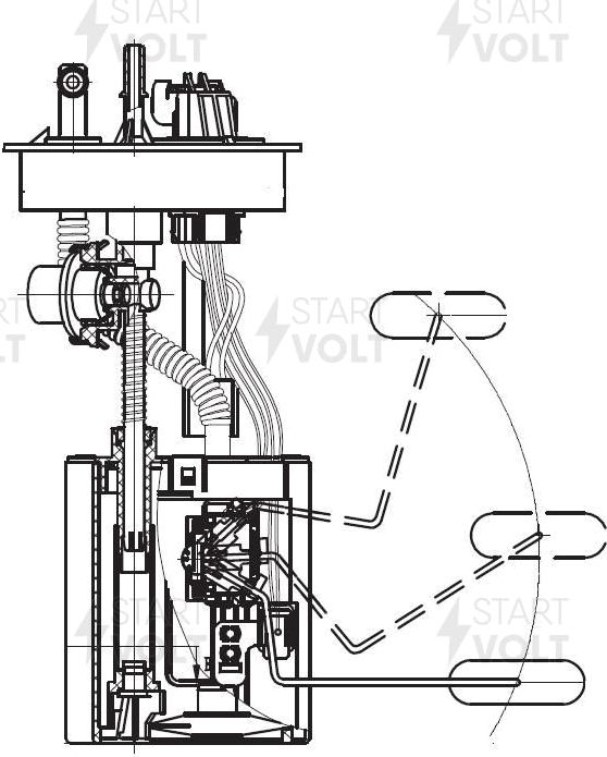Бензонасос (топливный насос) StartVOLT для Daewoo Matiz I 1998-2015. Артикул SFM 0506