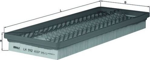 Воздушный фильтр Mahle для Fiat Punto I 1993-2000. Артикул LX 592