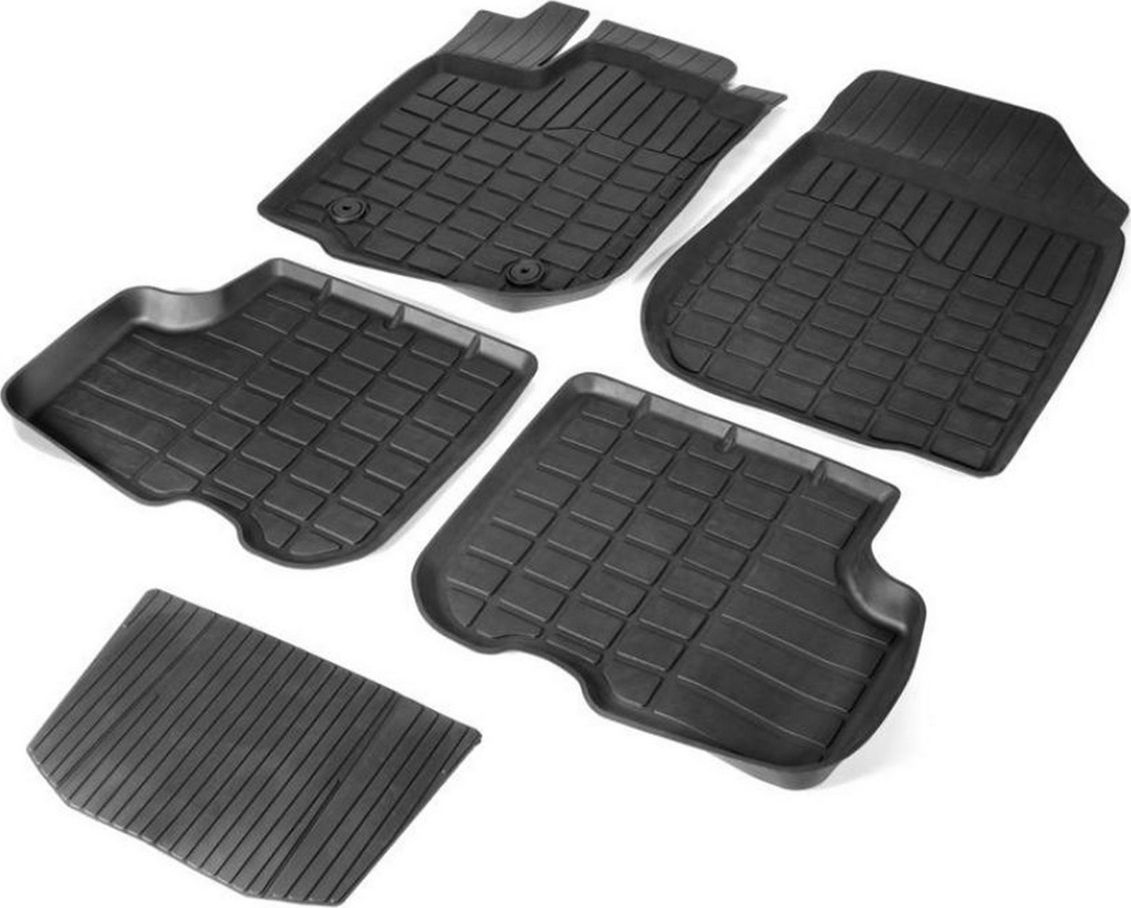 Коврики Rival для салона литьевые Renault Logan II седан 2014-2018 2018-2026. Артикул 64702001