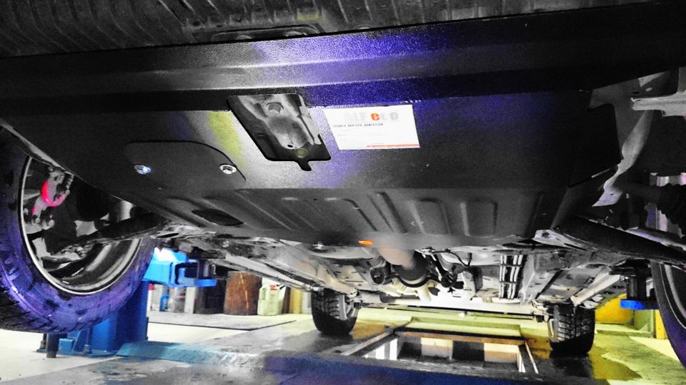 Защита Alfeco для картера и КПП Toyota Allex 2WD 2001-2006. Артикул ALF.24.06