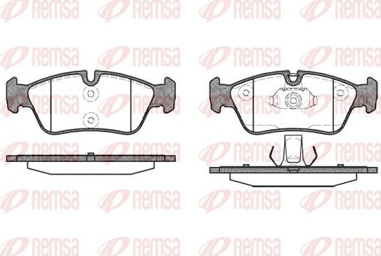 Тормозные колодки Remsa. Артикул 0384.40
