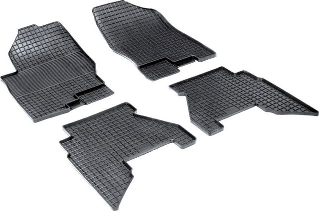 Коврики резиновые Seintex с узором сетка для салона Nissan Pathfinder R51 2004-2014. Артикул 00313