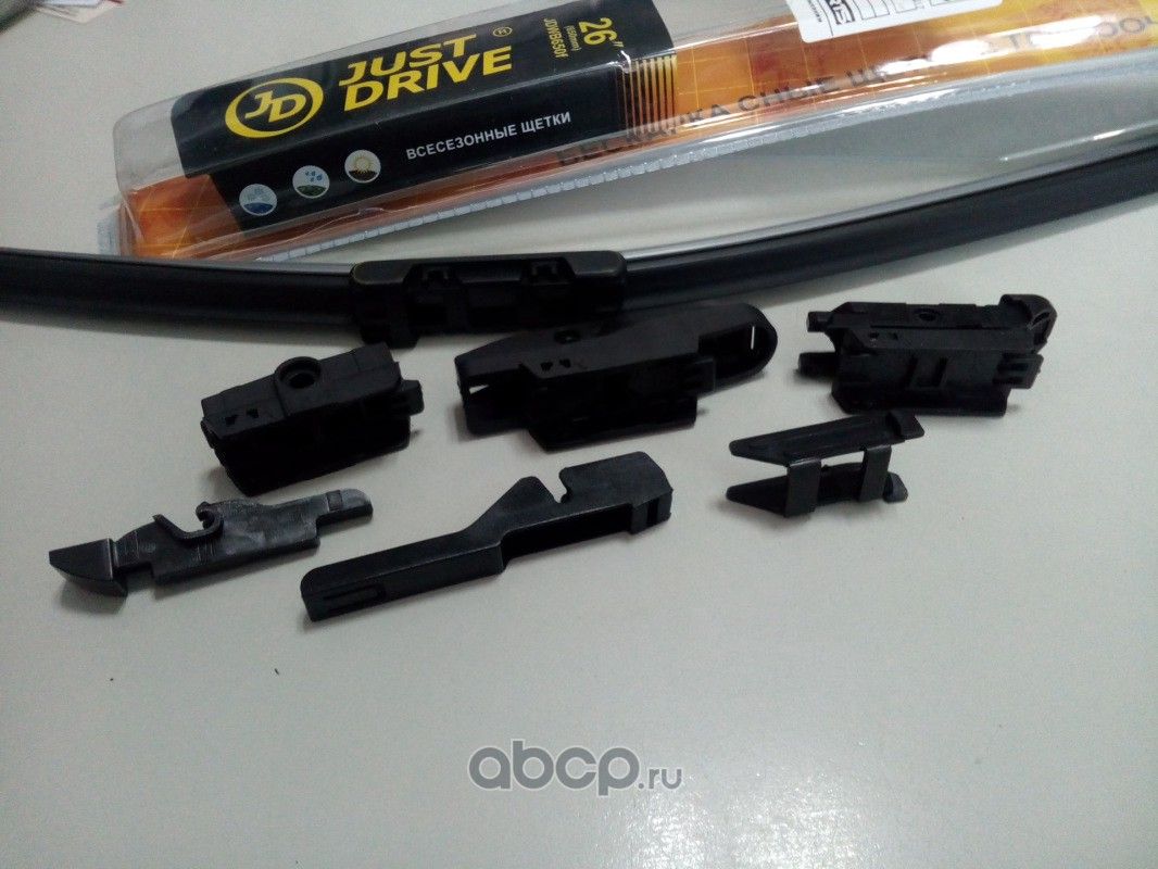 Щетка бескаркасная 26/650мм (нового образца) (Just Drive). Артикул JDWB650F