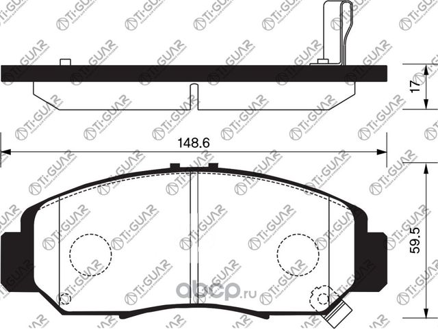 Тормозные колодки (TI-Guar). Артикул TG613
