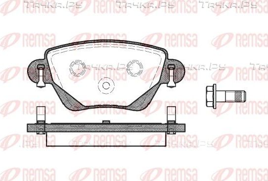 Тормозные колодки Remsa задние для Ford Mondeo III 2000-2007. Артикул 0777.00