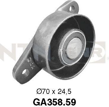 Направляющий (ведущий) ролик приводного поликлинового ремня NTN / SNR для Fiat Ulysse I 1994-2002. Артикул GA358.59