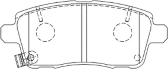 Тормозные колодки CTR. Артикул GK1542