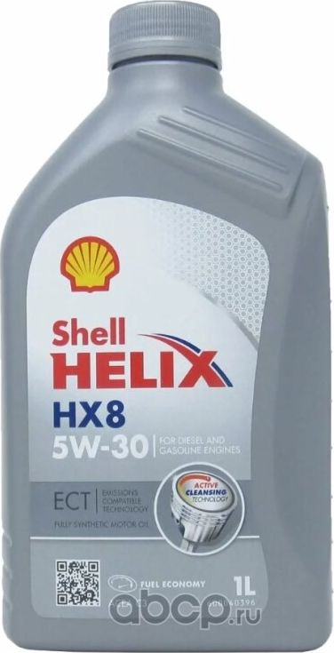 МОТОРНОЕ МАСЛО SHELL HELIX HX8 ECT 5W-30 C3+OEM КАН. 1 Л. Артикул 550048142
