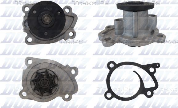 Помпа (водяной насос) Dolz для Nissan Qashqai II 2014-2026. Артикул N151