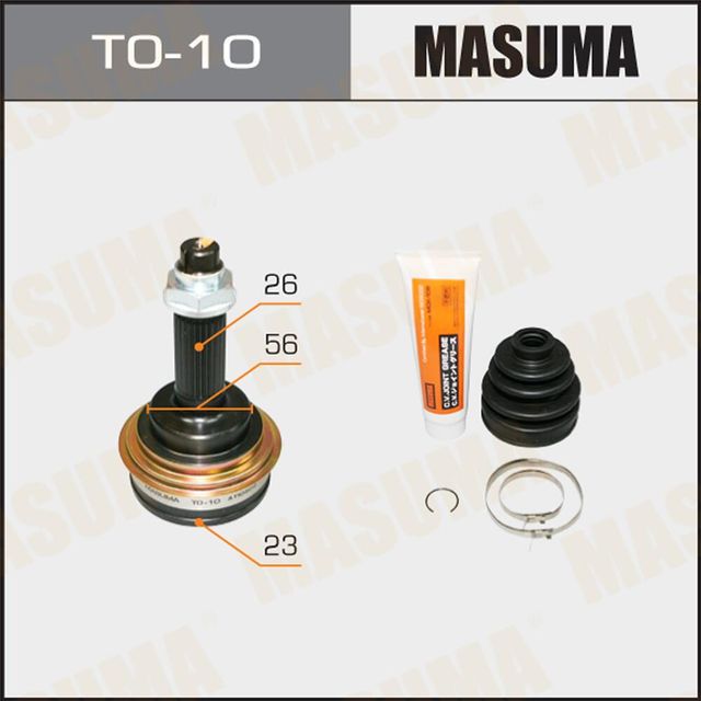 Шрус наружный (граната) Masuma передний для Toyota Corolla E110 1999-2002. Артикул TO-10