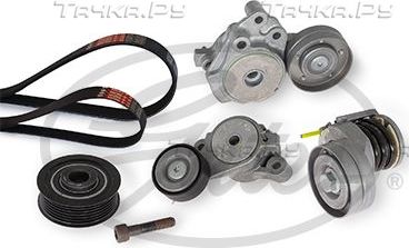 Приводной ремень поликлиновой с роликами (комплект) Gates Micro-V® для SEAT Alhambra II 2010-2026. Артикул K116PK1600