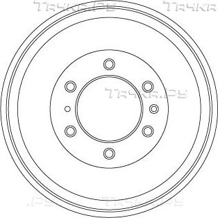 Тормозной барабан TRW задний для Isuzu D-Max II 2012-2020. Артикул DB4452