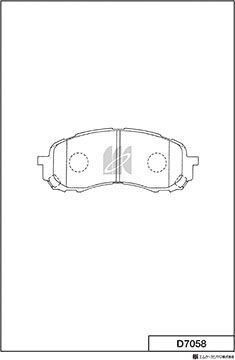 Тормозные колодки MK Kashiyama. Артикул D7058